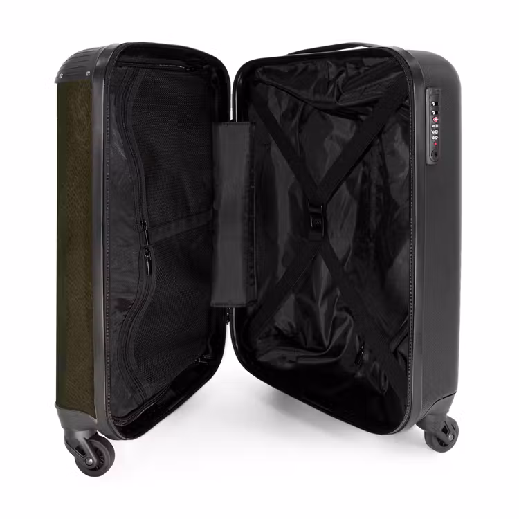 Suitcase - Leather look dark green — 4