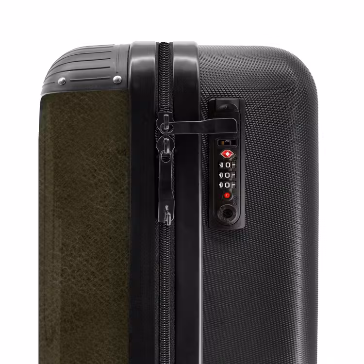 Suitcase - Leather look dark green — 5