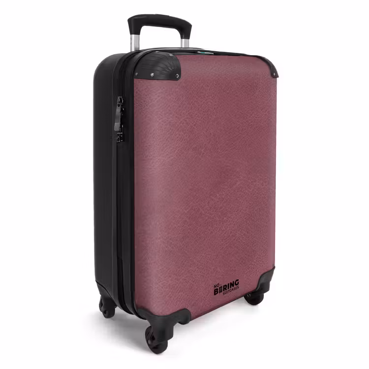 Suitcase - Leather look dark pink — 2