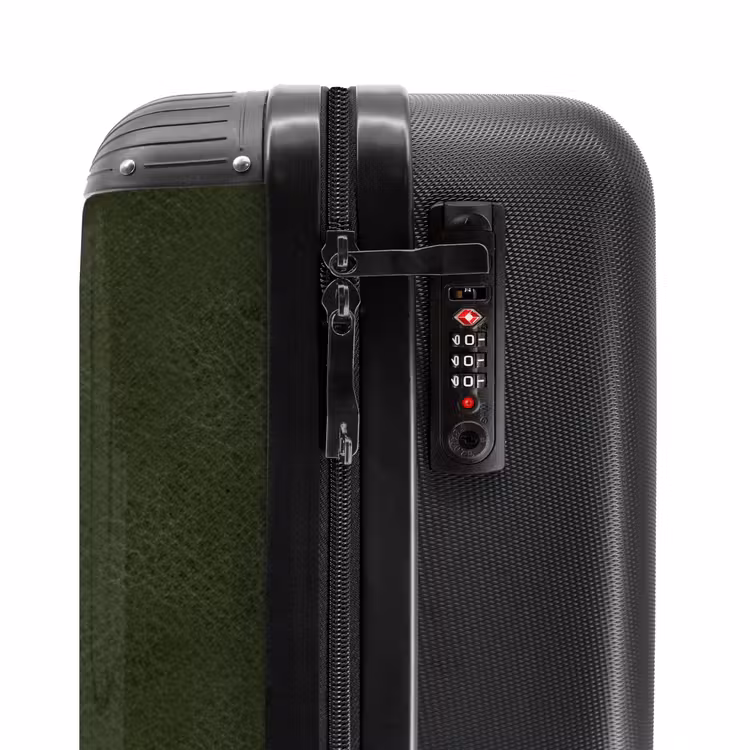 Suitcase - Leather look deep green — 5