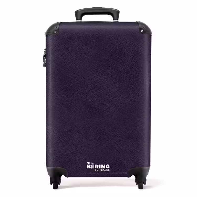 Suitcase - Leather look deep purple — 1