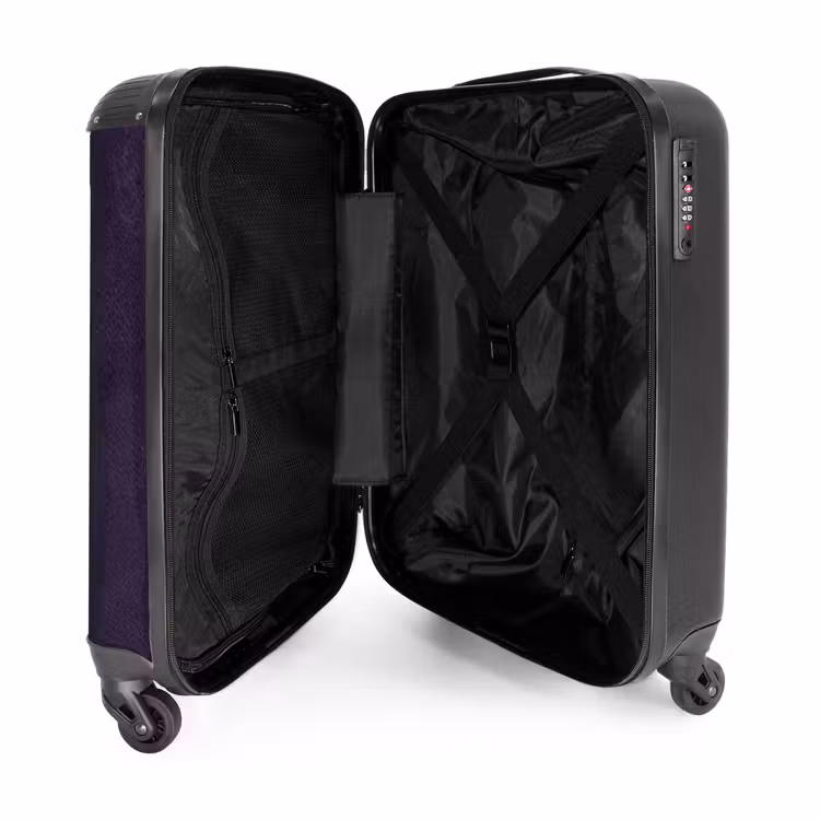 Suitcase - Leather look deep purple — 4