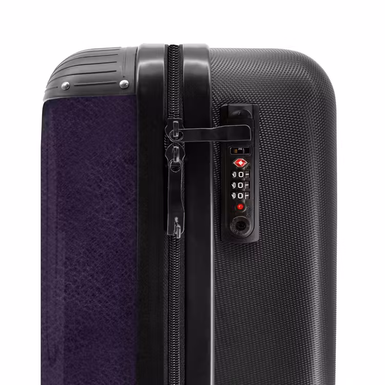 Suitcase - Leather look deep purple — 5