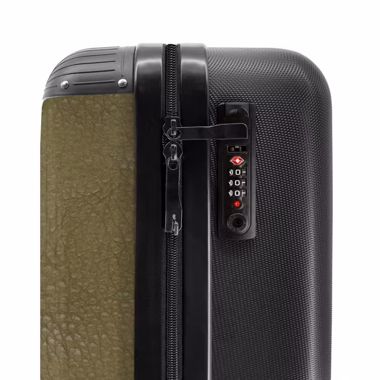 Suitcase - Leather look forest green — 5