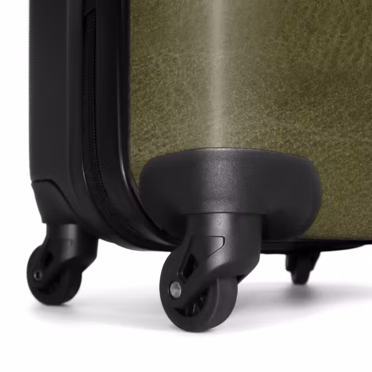 Suitcase - Leather look khaki green — 6