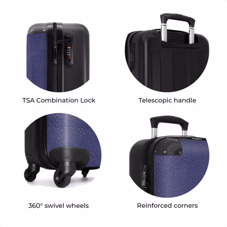 Suitcase - Leather look lavender purple — 7
