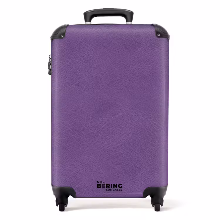 Suitcase - Leather look lilac purple — 1