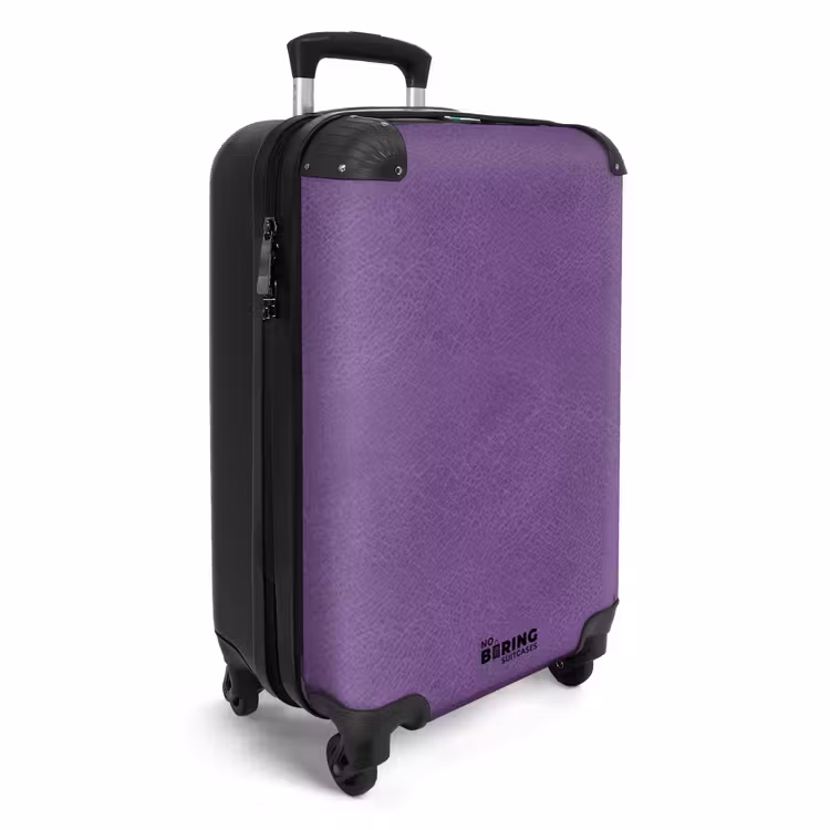 Suitcase - Leather look lilac purple — 2