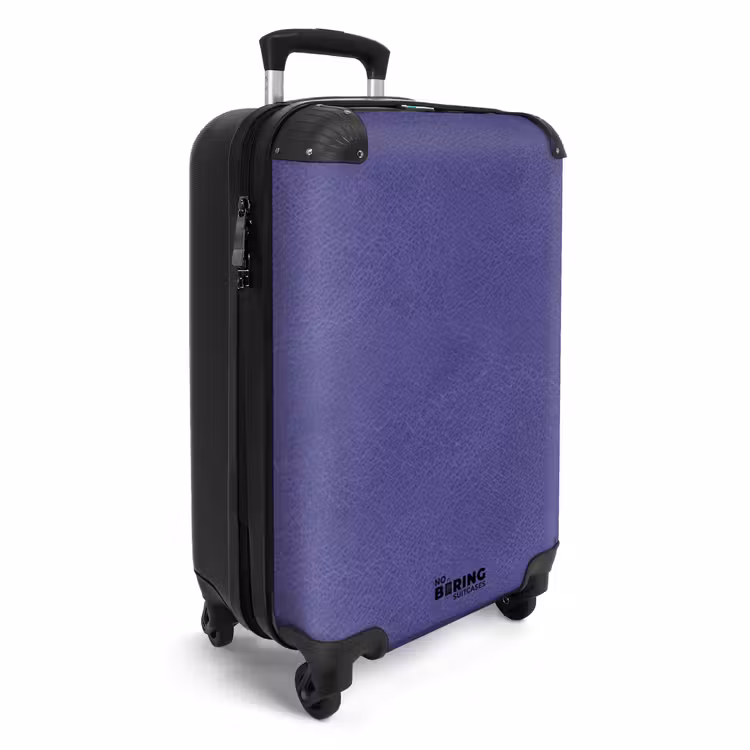 Suitcase - Leather look purple — 2
