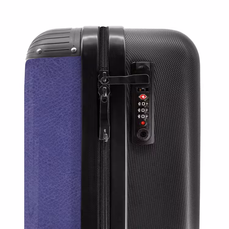 Suitcase - Leather look purple — 5
