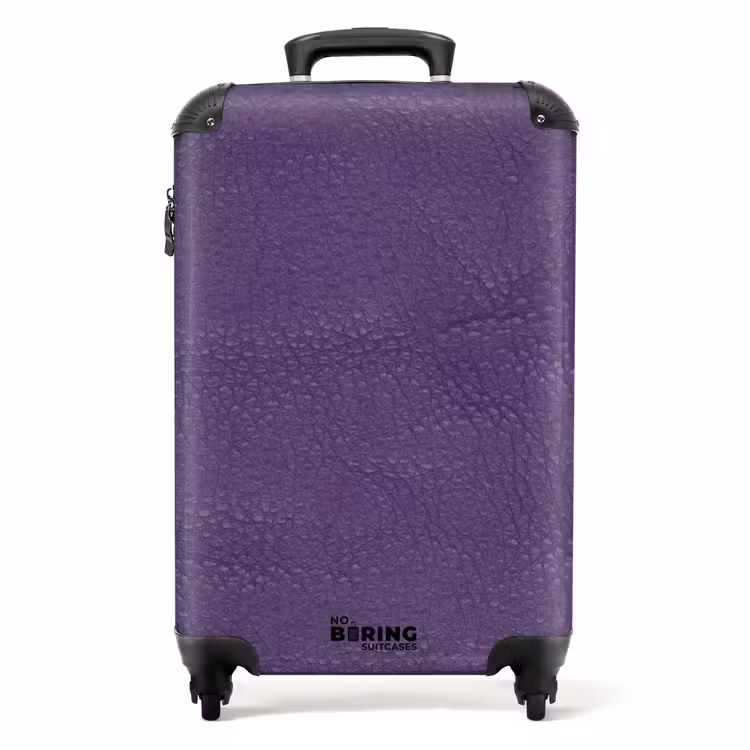 Suitcase - Leather look violet purple — 1