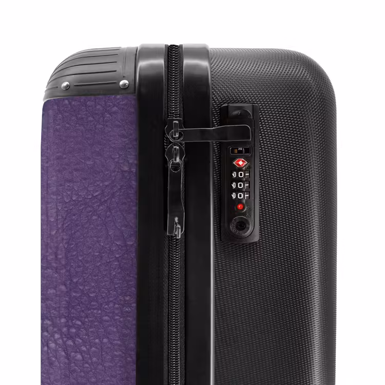 Suitcase - Leather look violet purple — 5