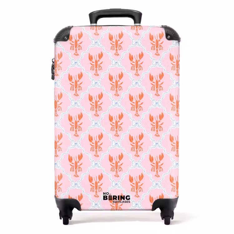 Suitcase - Lobster illustration pink — 1
