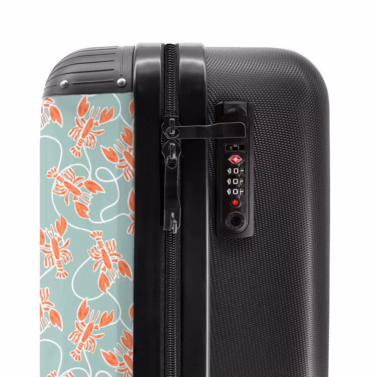 Suitcase - Lobster print green — 5