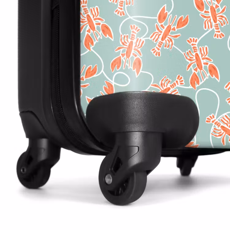 Suitcase - Lobster print green — 6