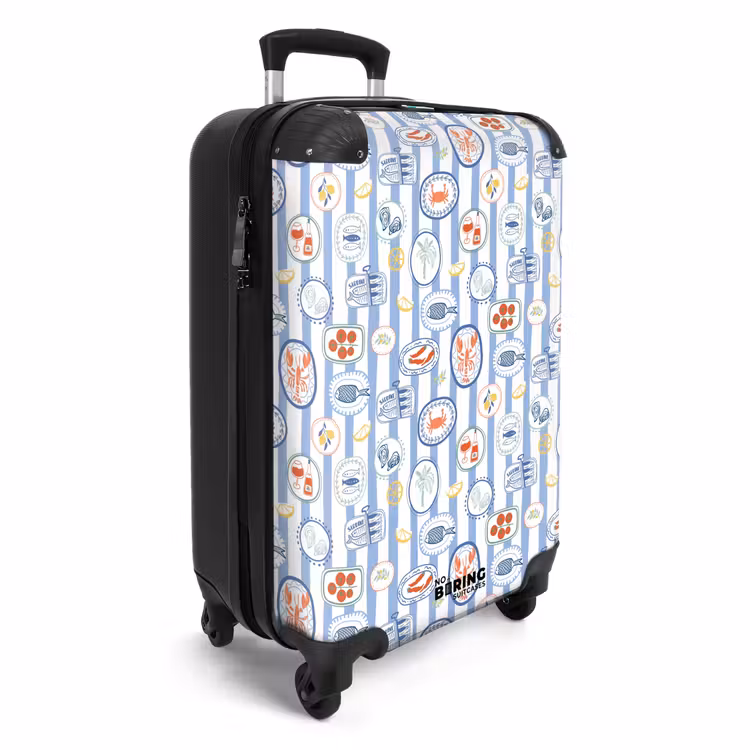 Suitcase - Striped summer print colorful — 2