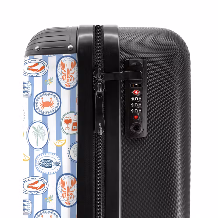 Suitcase - Striped summer print colorful — 5