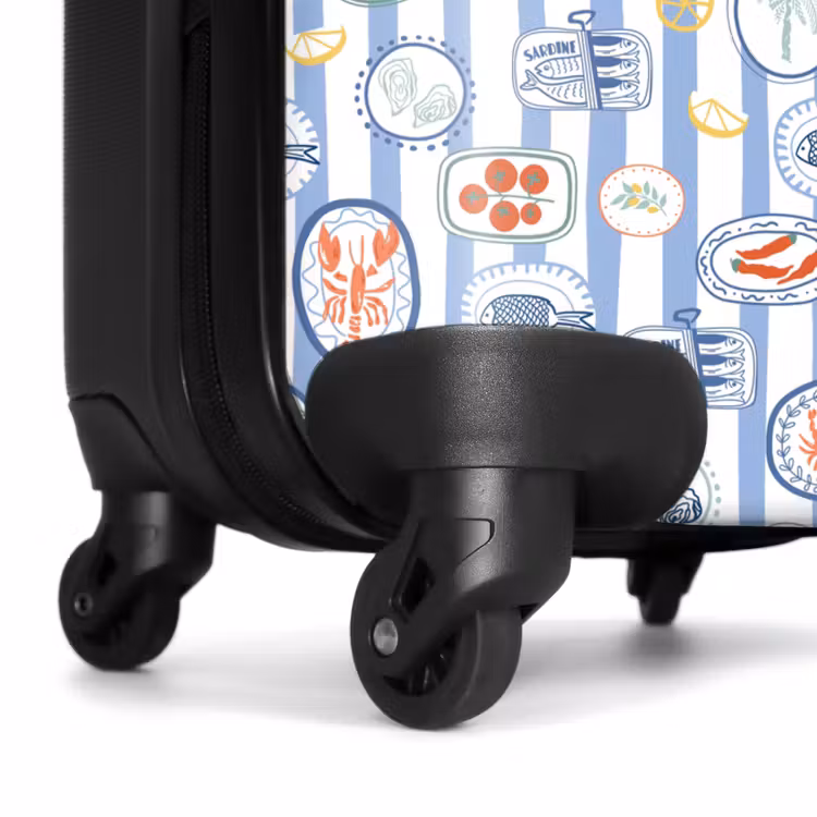 Suitcase - Striped summer print colorful — 6