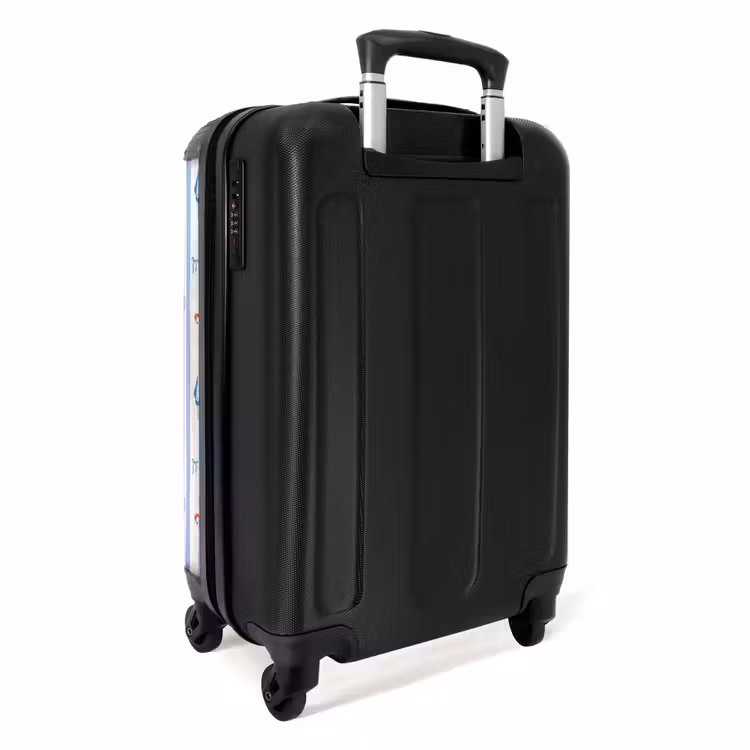 Suitcase - Striped vacation print colorful — 3