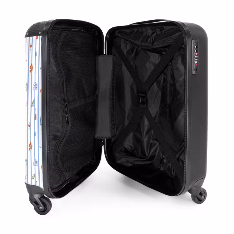 Suitcase - Striped vacation print colorful — 4