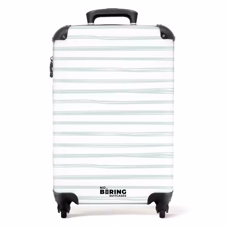 Suitcase - Stripes pattern green — 1