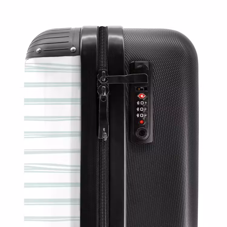Suitcase - Stripes pattern green — 5