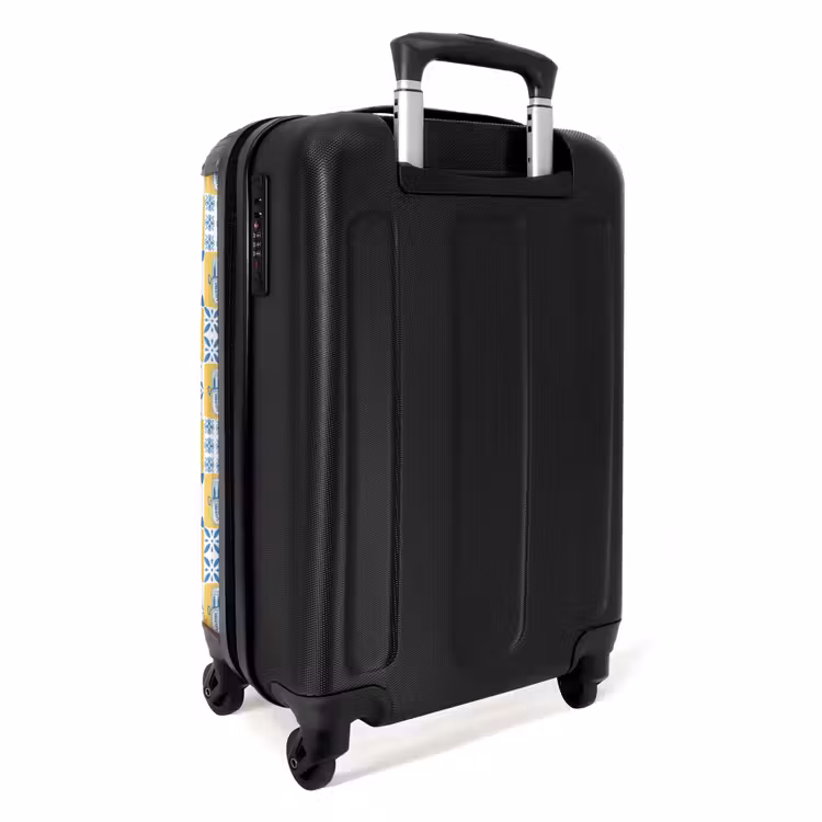 Suitcase - Tile pattern blue yellow — 3