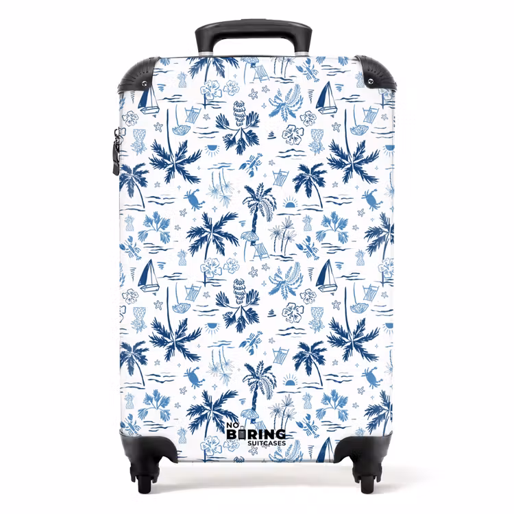 Suitcase - Vacation pattern blue — 1