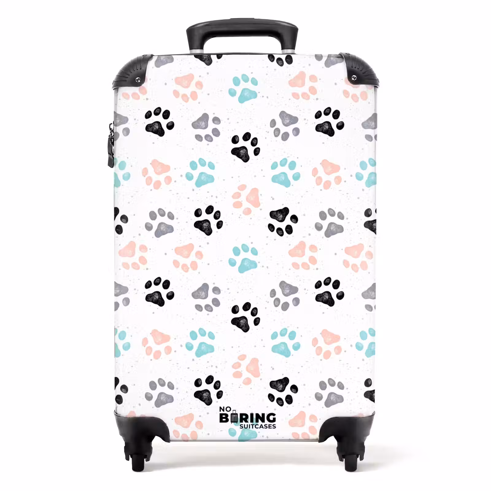 Suitcase - Dog paw pattern colored — 1