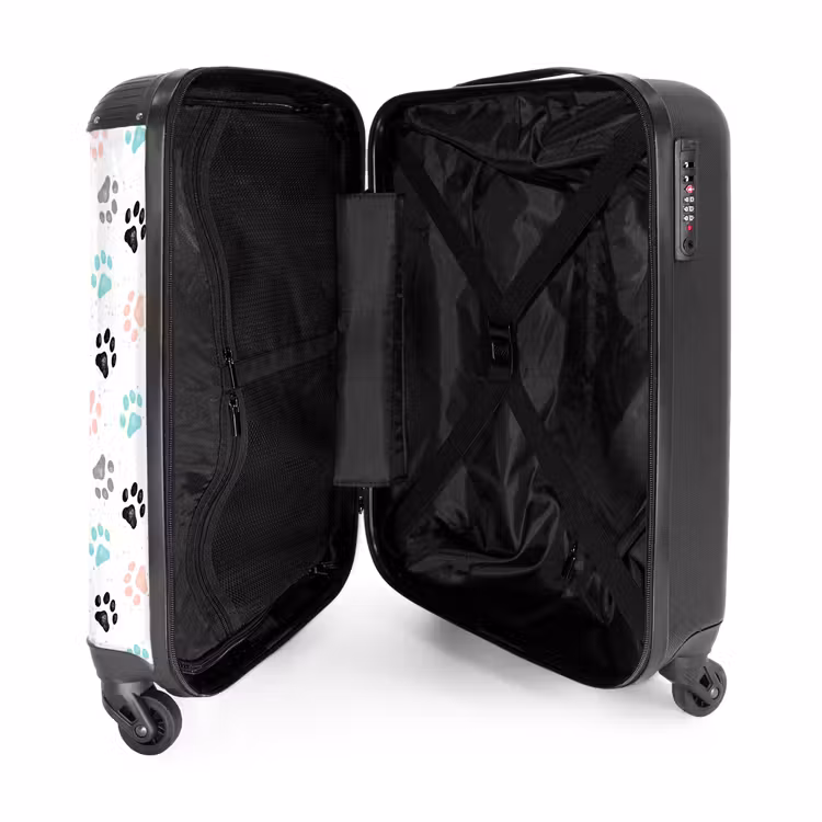 Suitcase - Dog paw pattern colored — 5