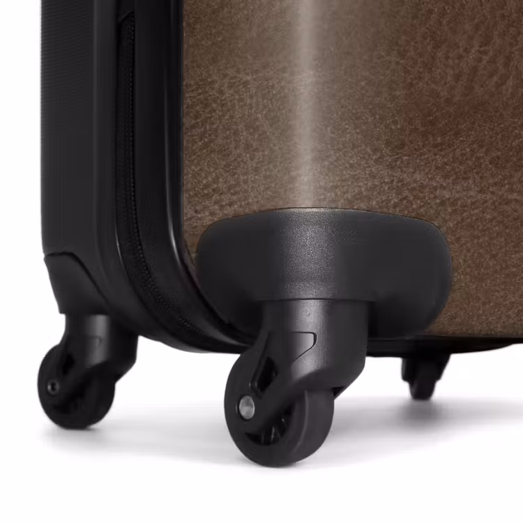 Suitcase - Leather look dark brown — 6