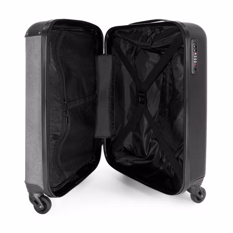 Suitcase - Leather look gray — 4