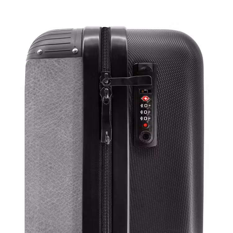 Suitcase - Leather look gray — 5