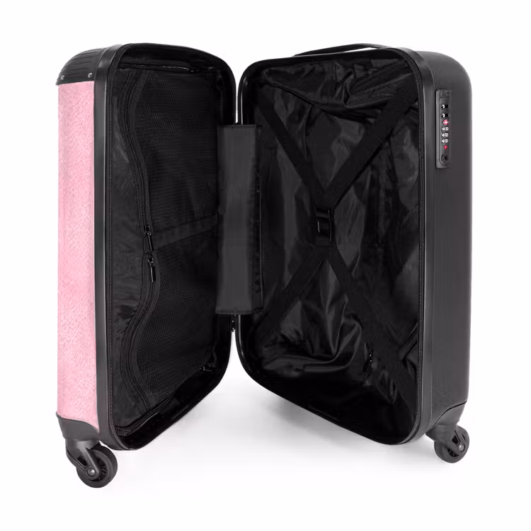 Suitcase - Leather look light pink — 4