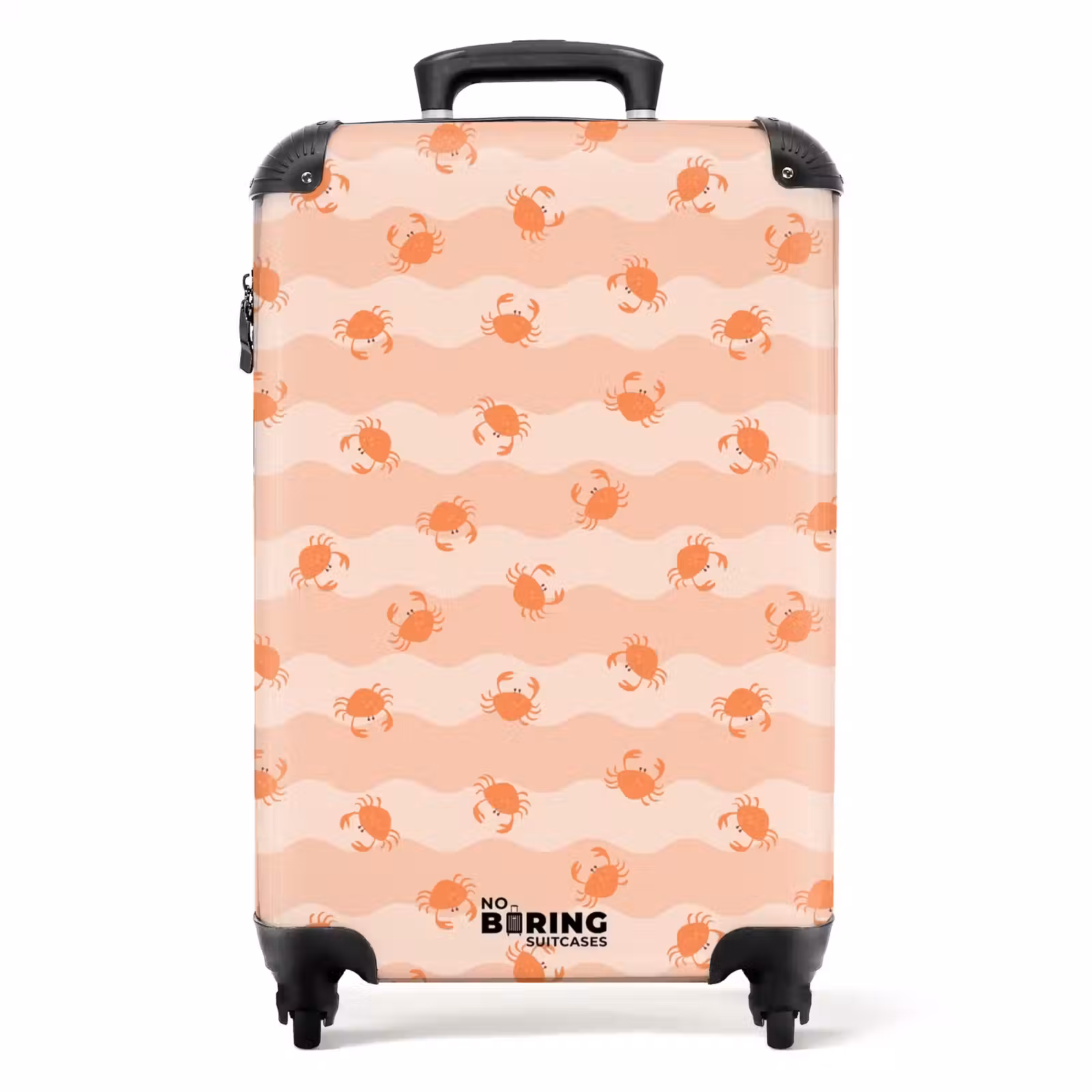 Suitcase - Crab pattern pink orange — 1