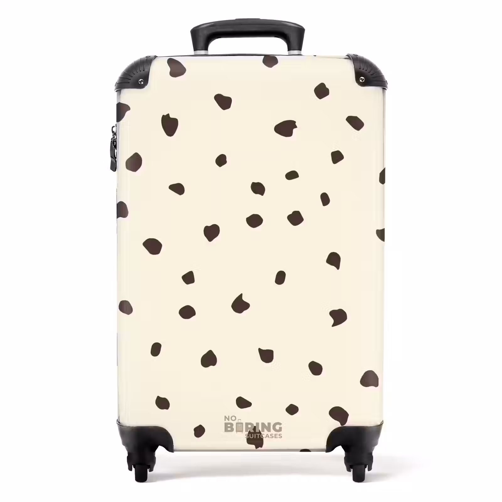 Suitcase - Light cream background with brown spots — 1