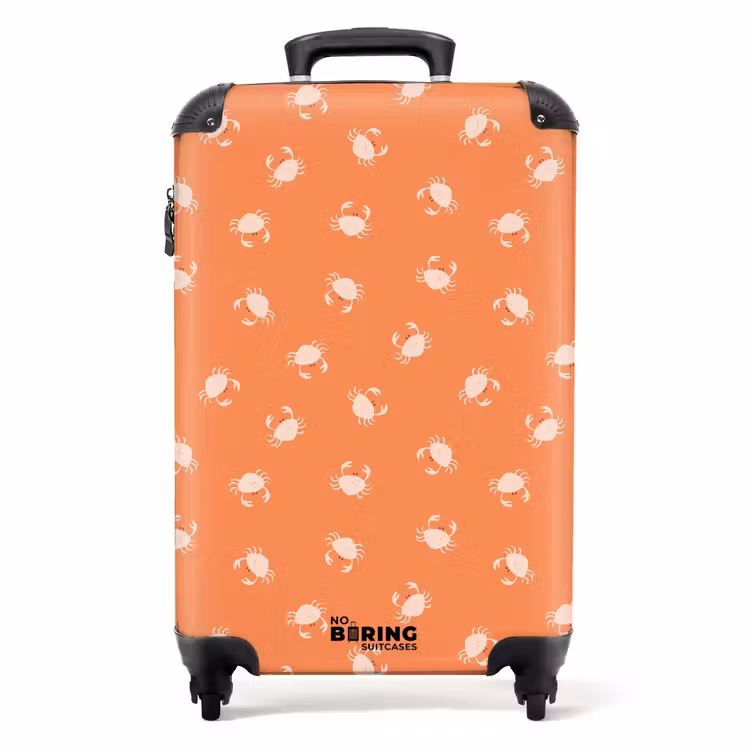 Suitcase - Crab pattern orange — 1