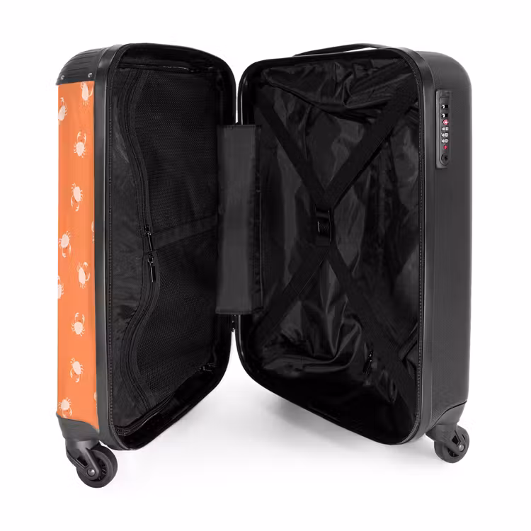 Suitcase - Crab pattern orange — 5