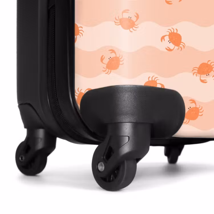 Suitcase - Crab pattern pink orange — 7