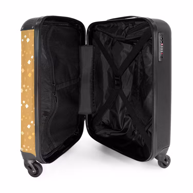 Suitcase - Fish pattern beige — 5