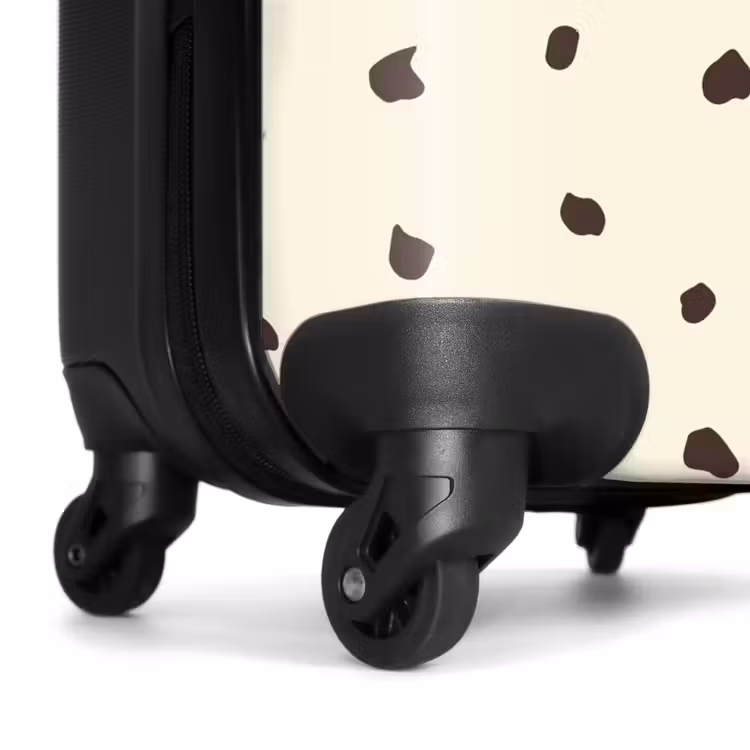 Suitcase - Light cream background with brown spots — 7