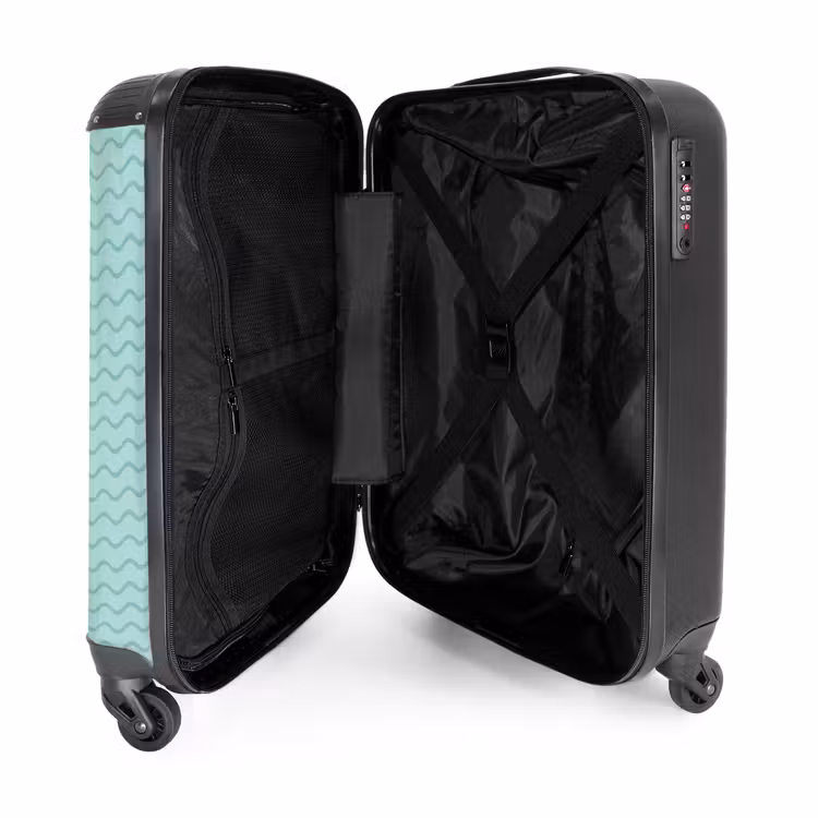 Suitcase - Sea pattern blue — 5