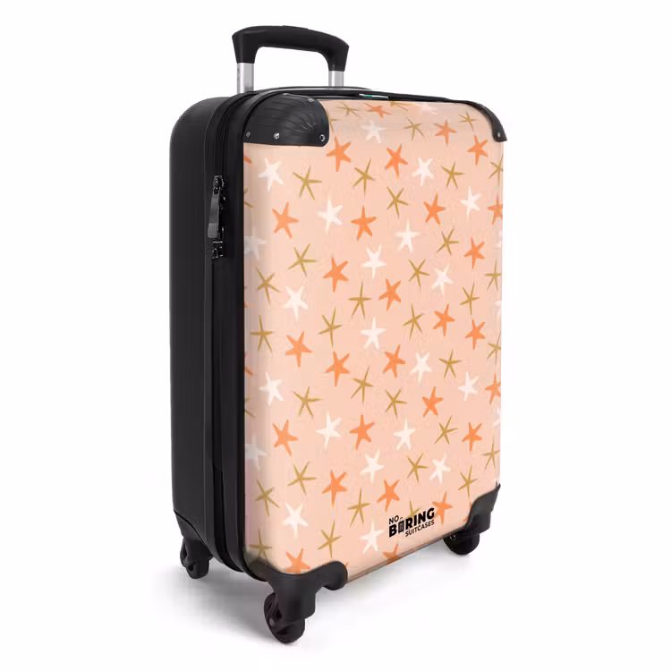 Suitcase - Starfish pattern pink — 2