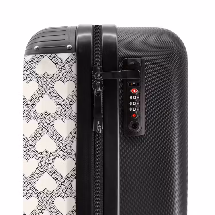 Suitcase - Valentine dots pattern black — 6