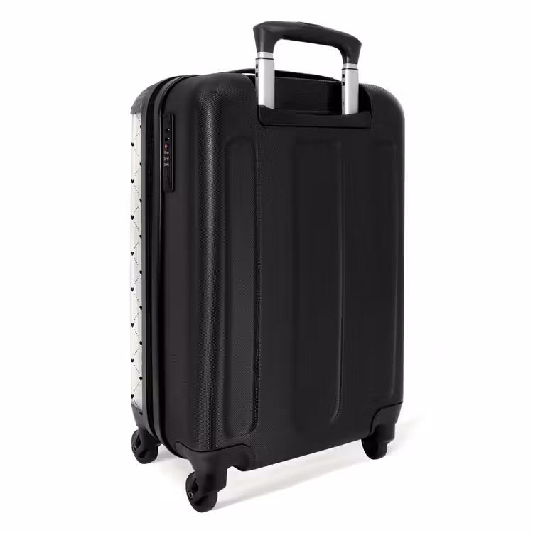 Suitcase - Valentine hearts plaid pattern dots — 4