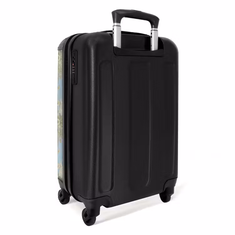 Suitcase - Classic bouquet pattern blue — 4