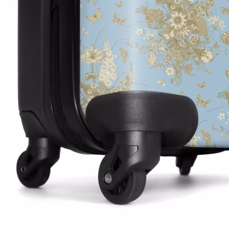 Suitcase - Classic bouquet pattern blue — 7