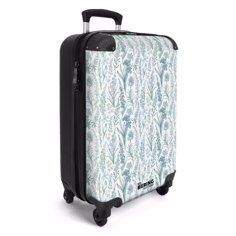 Suitcase - Classic floral pattern green — 2
