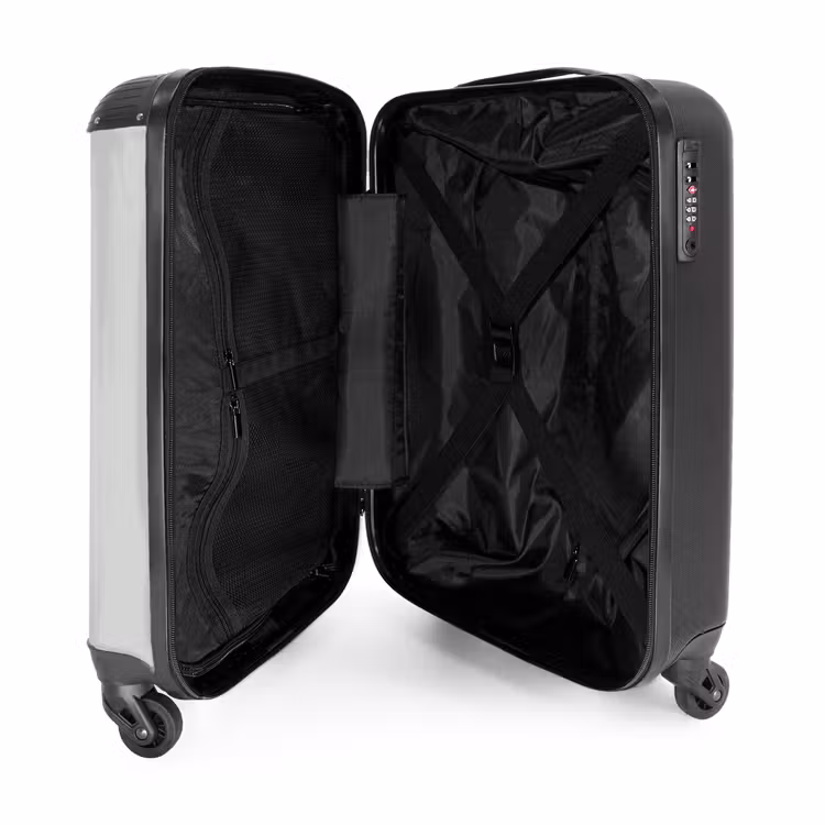 Suitcase - Dino in beige and gray colors — 4