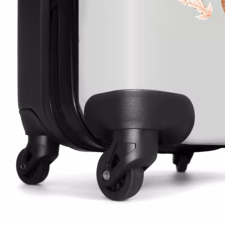 Suitcase - Dino in beige and gray colors — 6